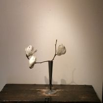 木蓮　お花教室にて