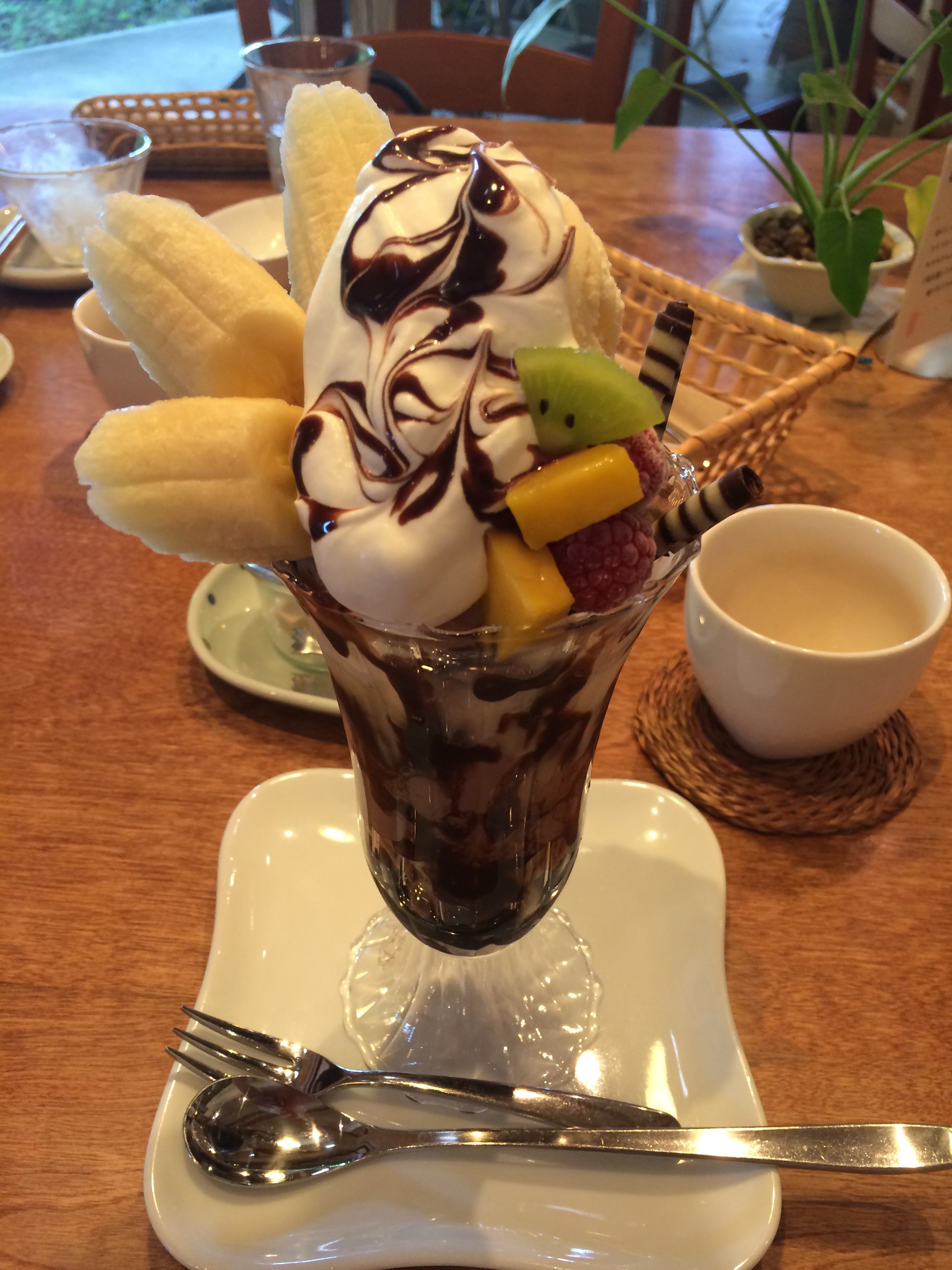 無添加チョコレートバナナパフェ　