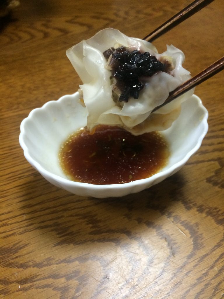 赤鶏のシュウマイ 自家製のポン酢