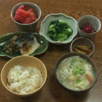 シンプルな朝食