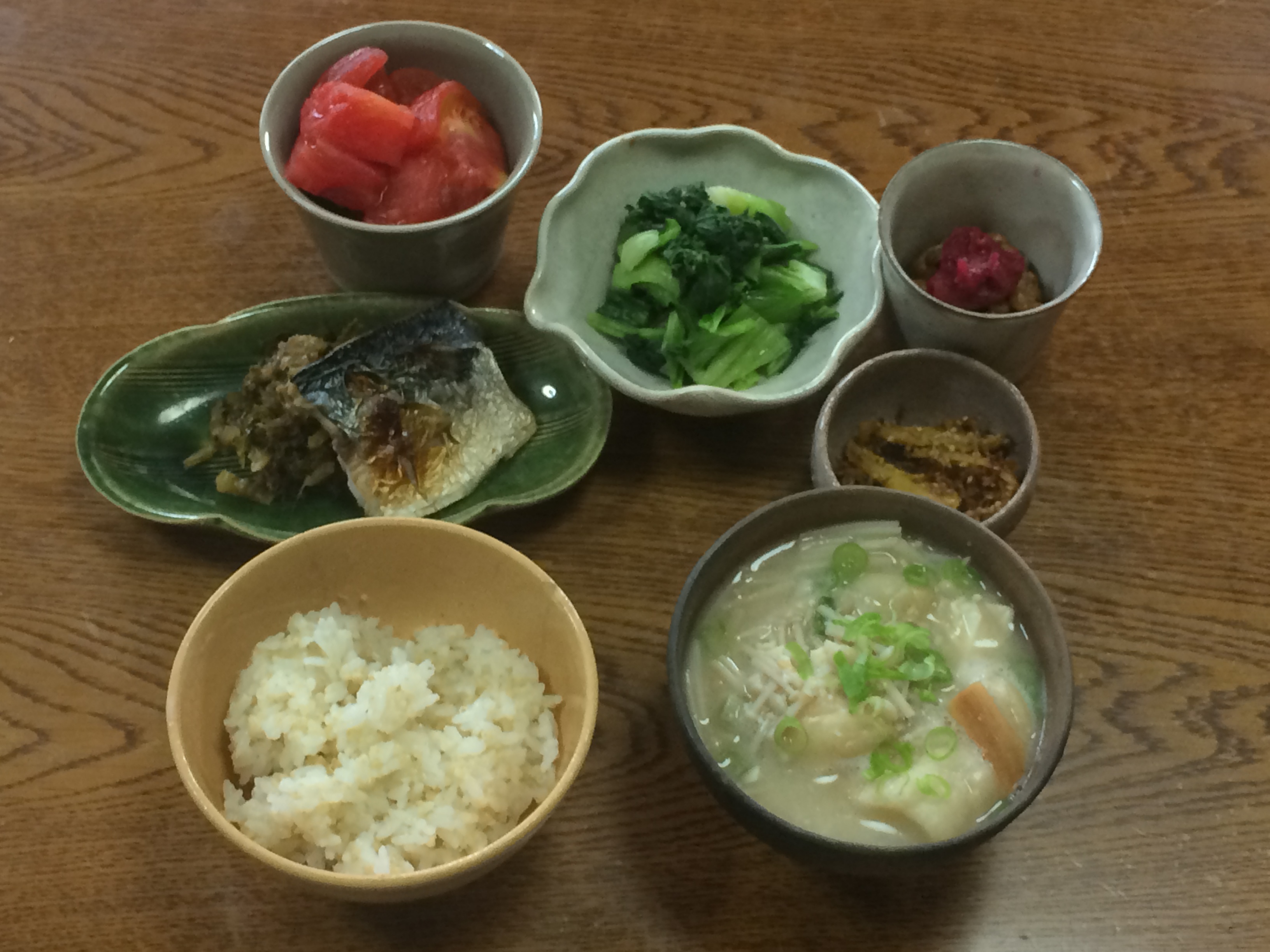 シンプルな朝食