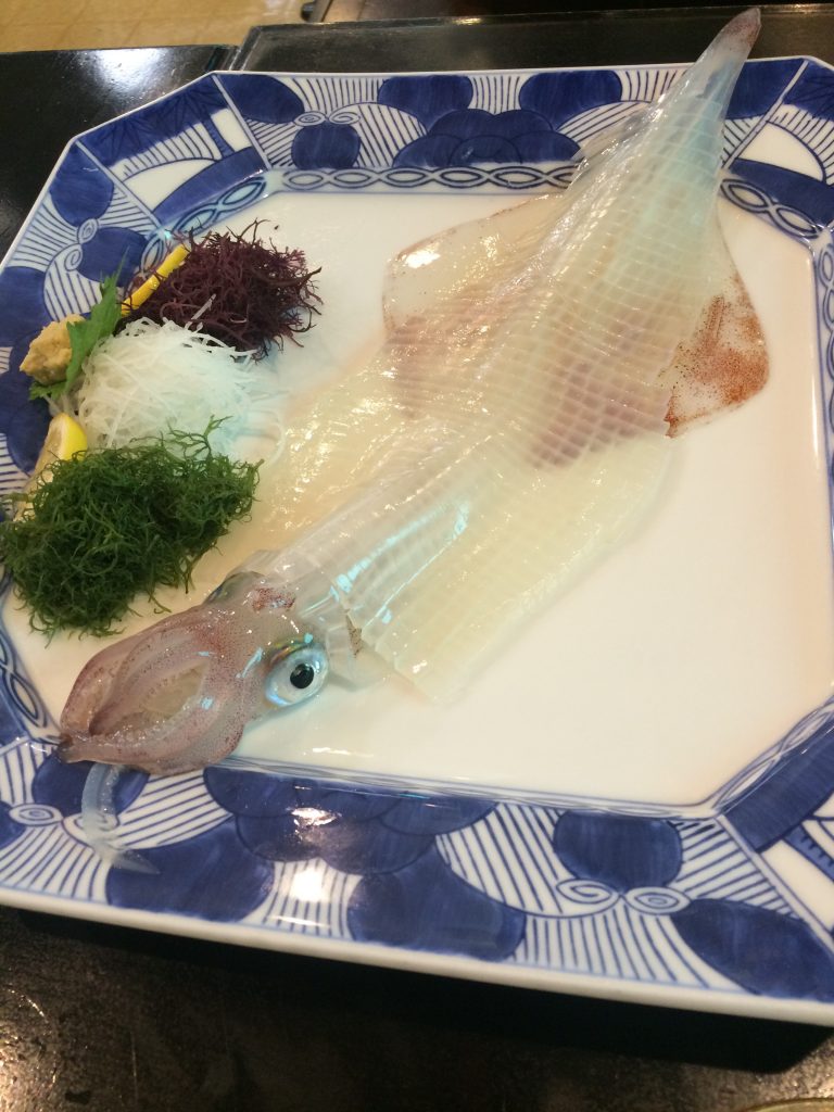 唐津と言えば呼子のイカの活き造り♪