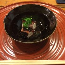 蛸の煮物。柔らかく淡い味わい