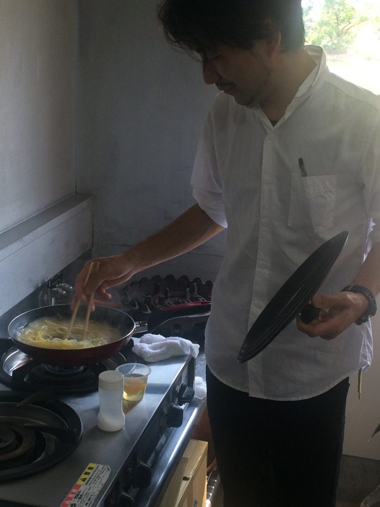 カルボナーラの作り方を教えてくださった宝亀さんヽ(´▽｀)/