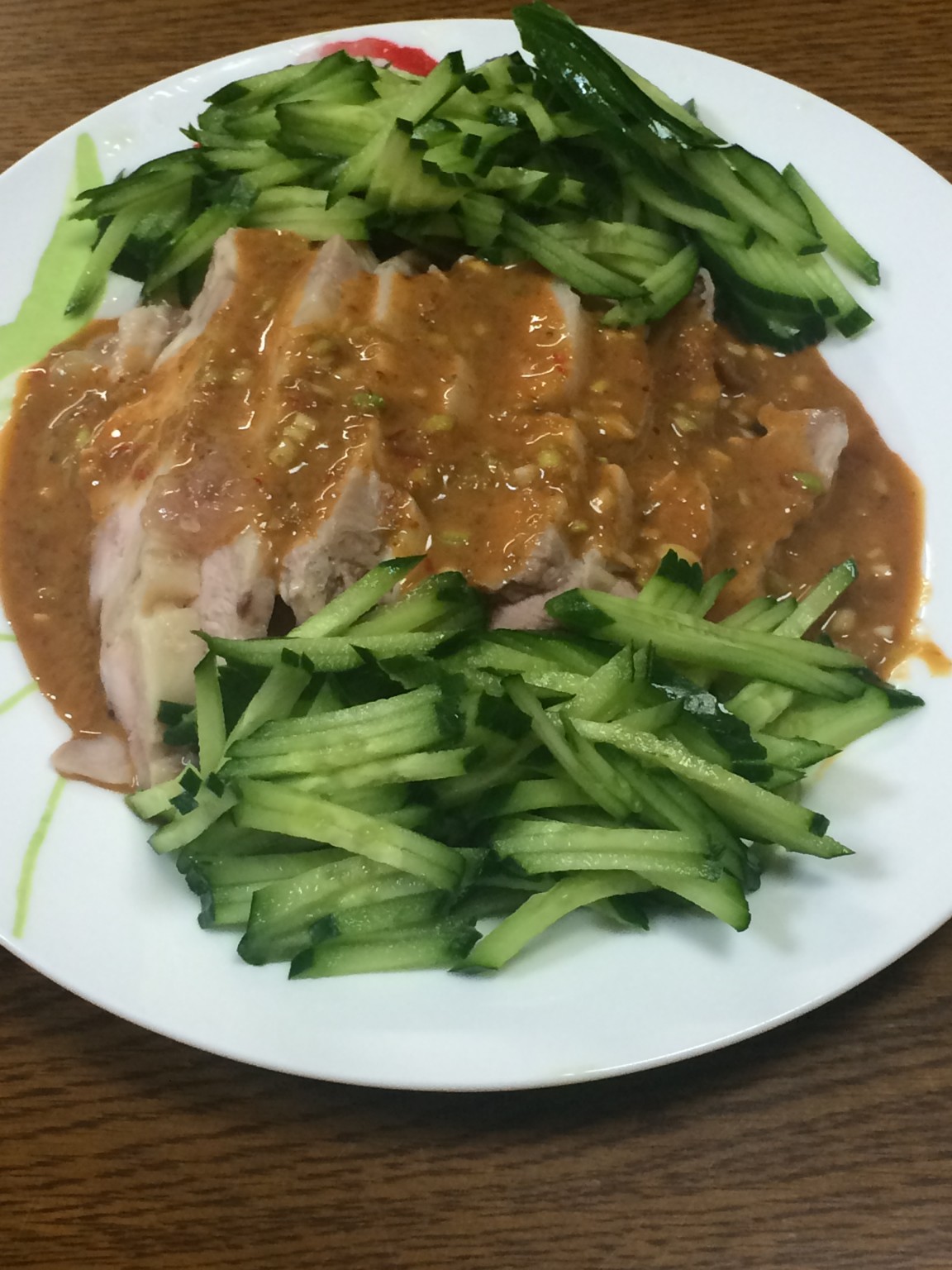 怪味をかけた蒸し鶏☆