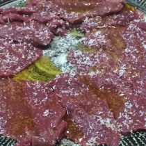 鹿肉のカルパッチョ！