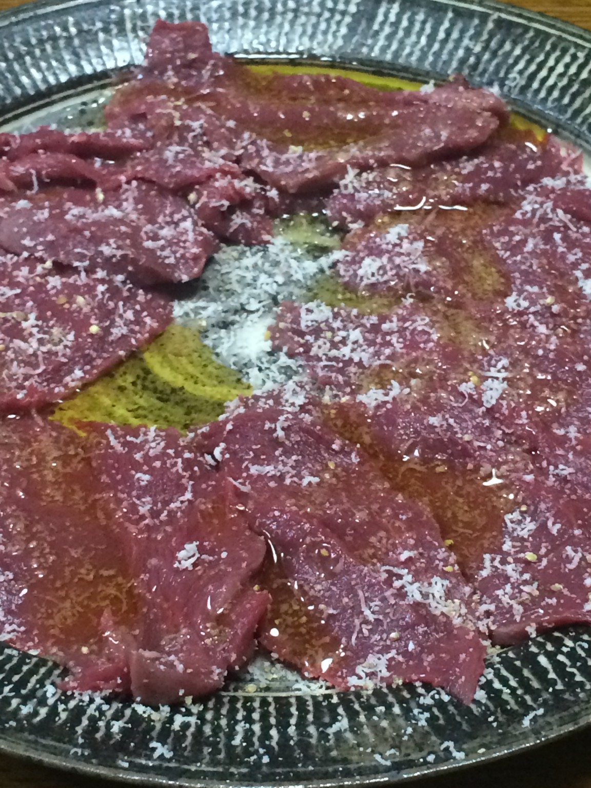 鹿肉のカルパッチョ!