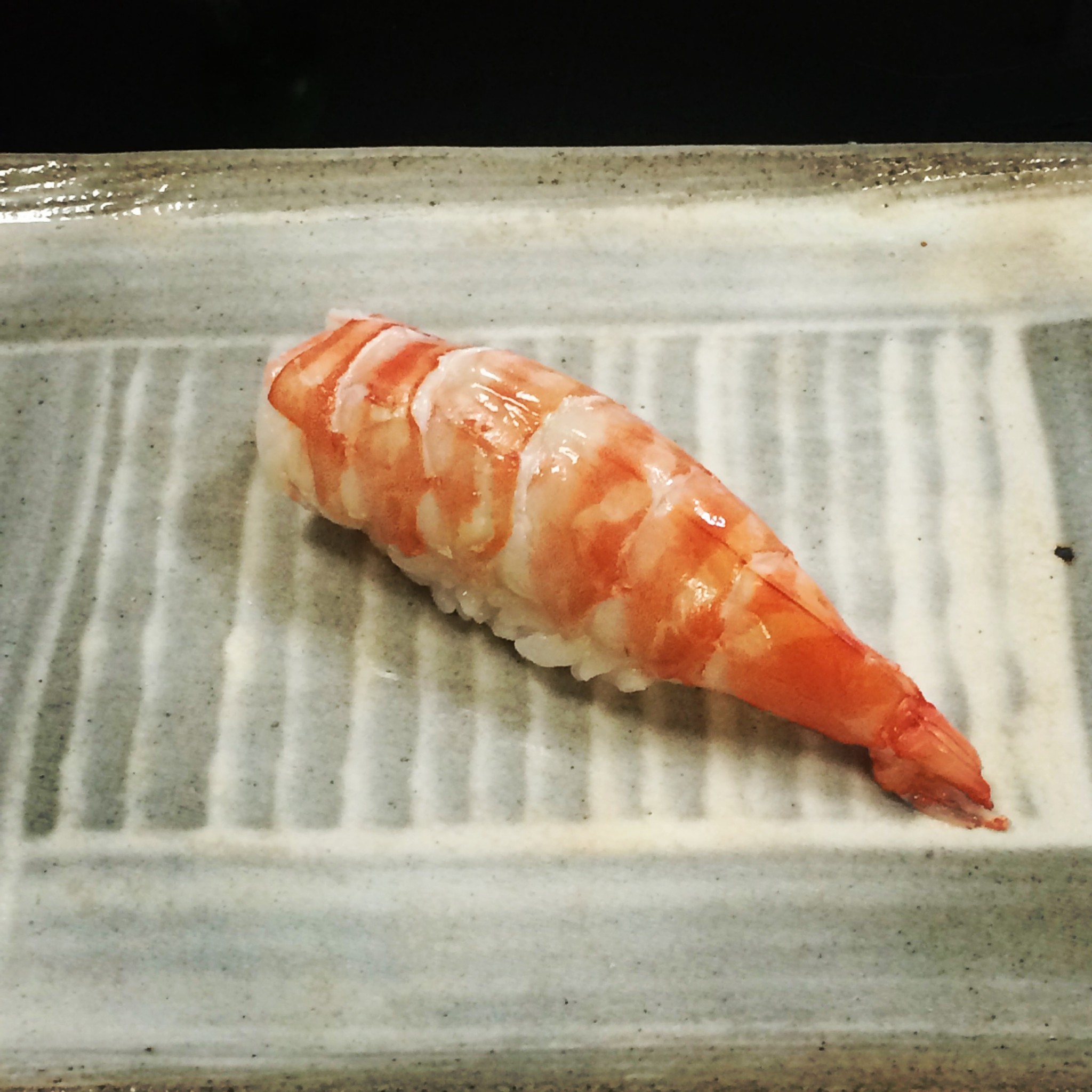 唐津の足赤海老の鮨
