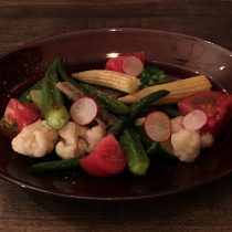 京都の農園で採れた野菜のサラダ☆