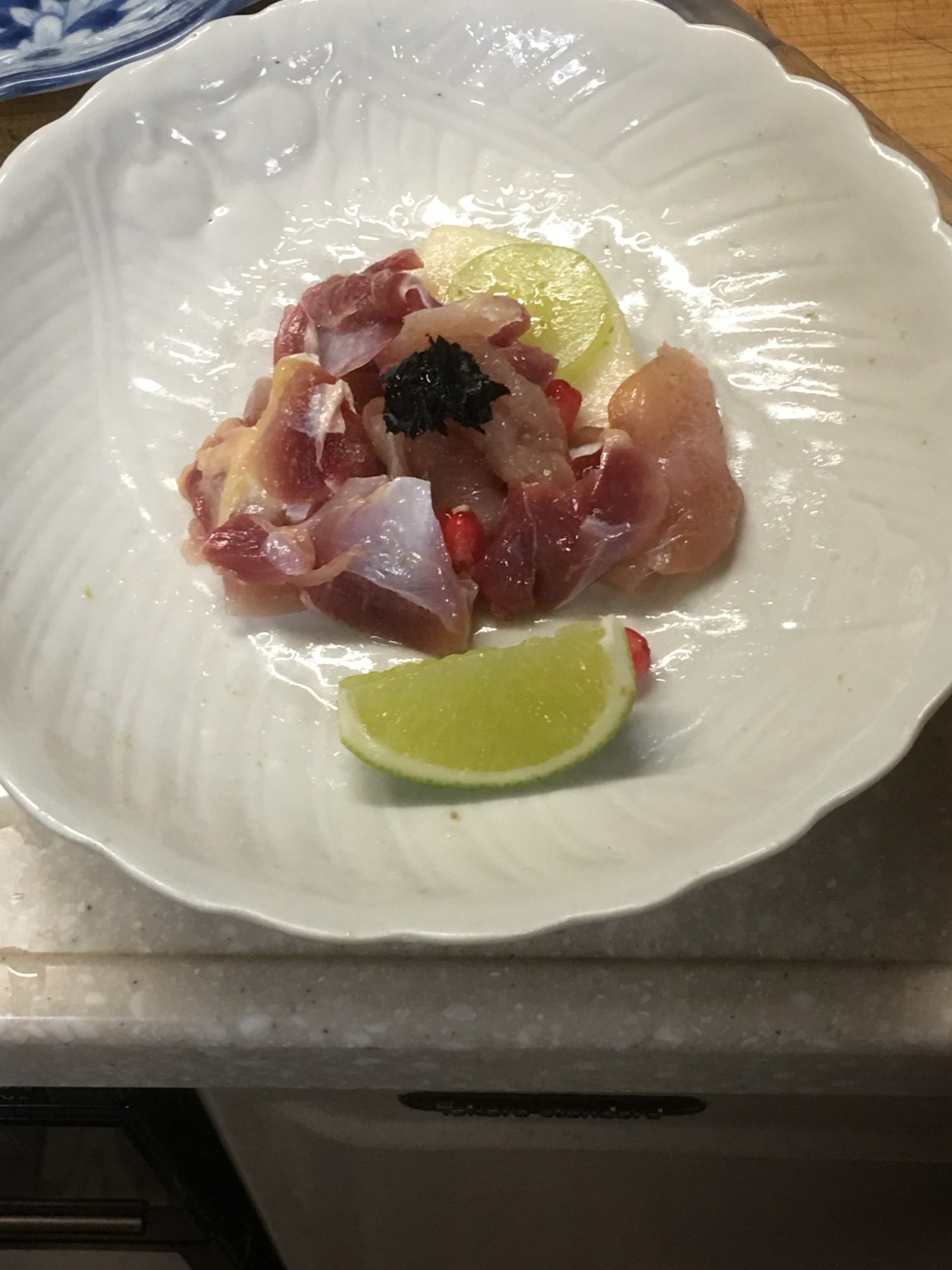 鶏の昆布〆