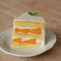 とても美味しい柿のショートケーキ☆