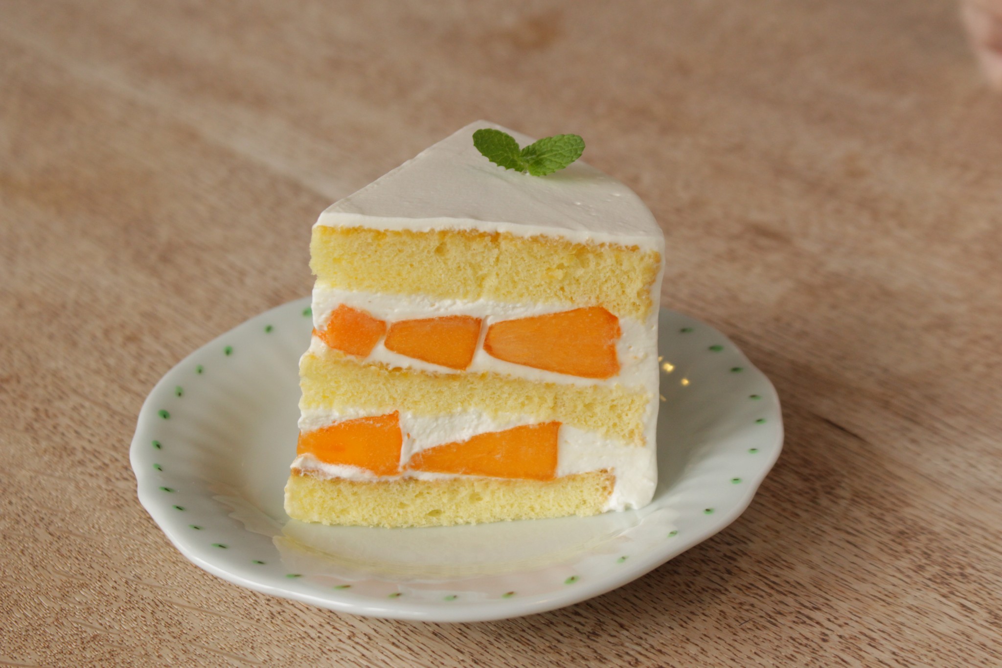 とても美味しい柿のショートケーキ☆